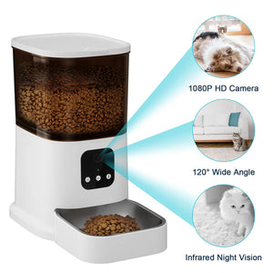 Advwin - 6L Automatic Pet Feeder APP Control & Camera 2.4G & 5G - petservo