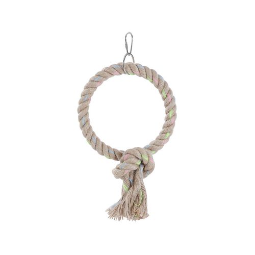 Paws and Claws - 16cm Jute Ring Parrot Pet/Bird Toy Small - 2x