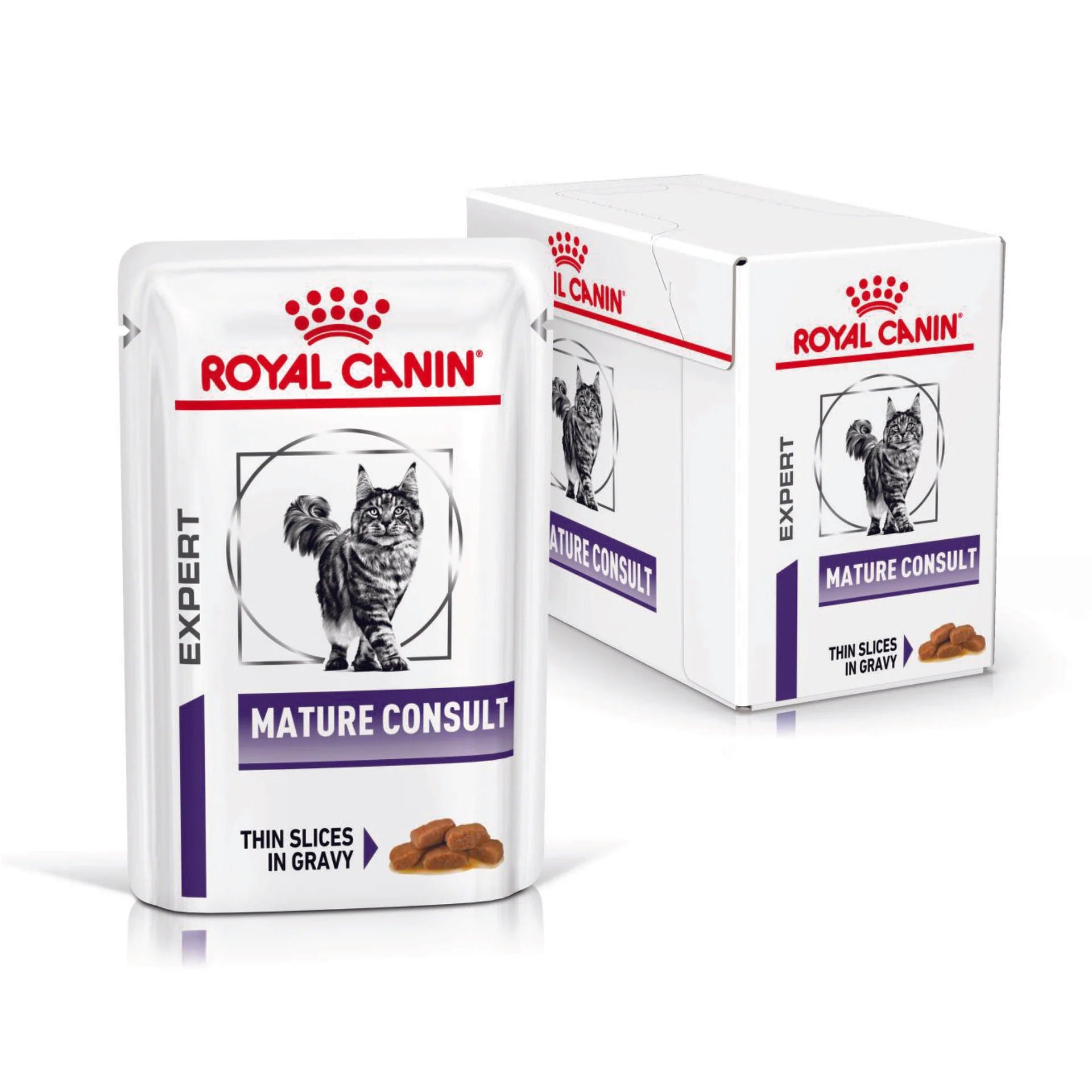 Royal Canin - Veterinary Diet Mature Consult Wet Cat Food 85g x 12 - Petservo