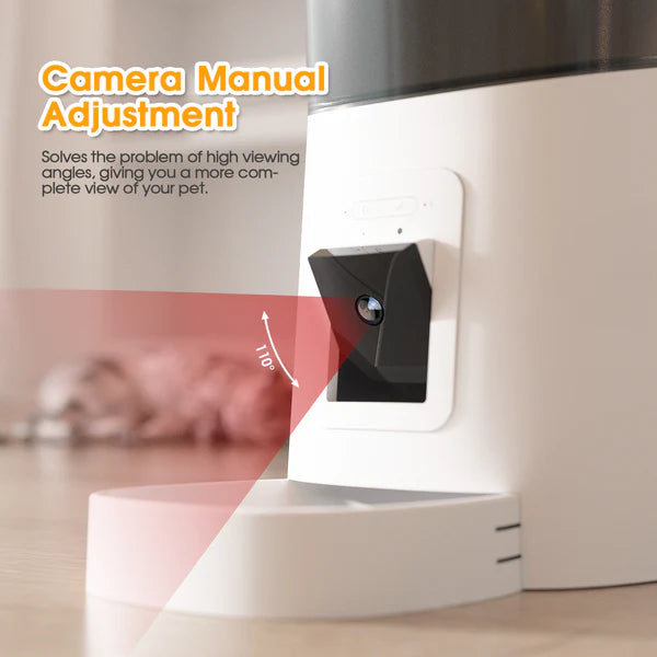 Advwin - 6L Automatic Pet Feeder Timing Feeder Wifi Control + Camera - petservo