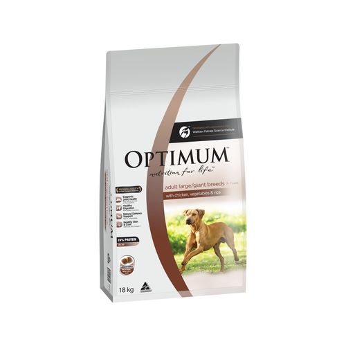 Optimum 18kg Chicken Vegetables Rice Large Breed Adult Dog Dry Food