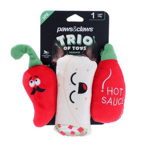 Paws & Claws - Mini Trio Dog Toy - 3 Pack - Petservo