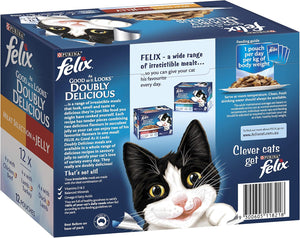 FELIX - As Good As It Looks Adult Wet Cat Food Meat Selection 60x85g - Petservo