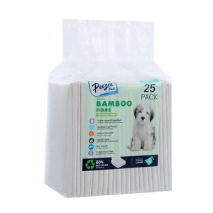 Paws & Claws - 56 x 56cm Bamboo Fibre Pet Training Pads - 25 Pack - Petservo