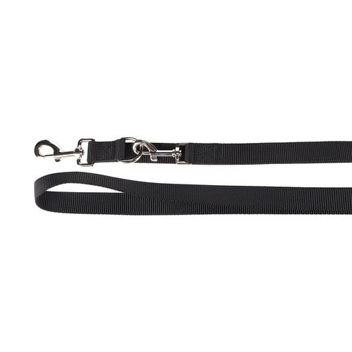 Flamingo - 200 x 2.5cm Black Ziggi Dog Training Leash - petservo