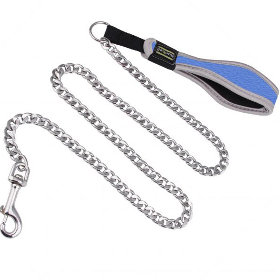 Nunbell - Dog Metal Chain Leash With Handle - Petservo