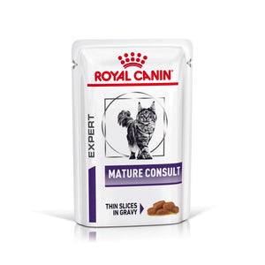 Royal Canin - Veterinary Diet Mature Consult Wet Cat Food 85g x 12 - Petservo