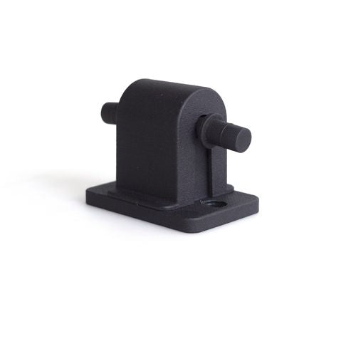 RapidMesh - 63 x 42.5 x 36.5mm Cat Roller Plastic Bracket - 2 Pack Black