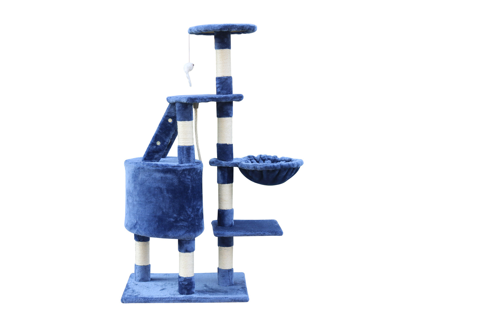 yes4pets - 120 cm Multi level Cat Kitten Scratching Post Tree-Blue - Pet Servo