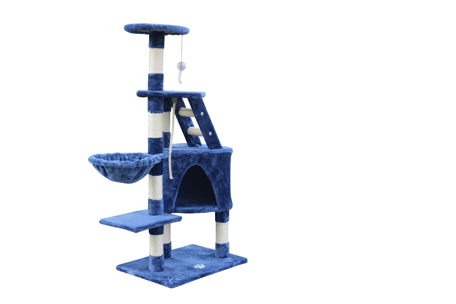 yes4pets - 120 cm Multi level Cat Kitten Scratching Post Tree-Blue - Pet Servo