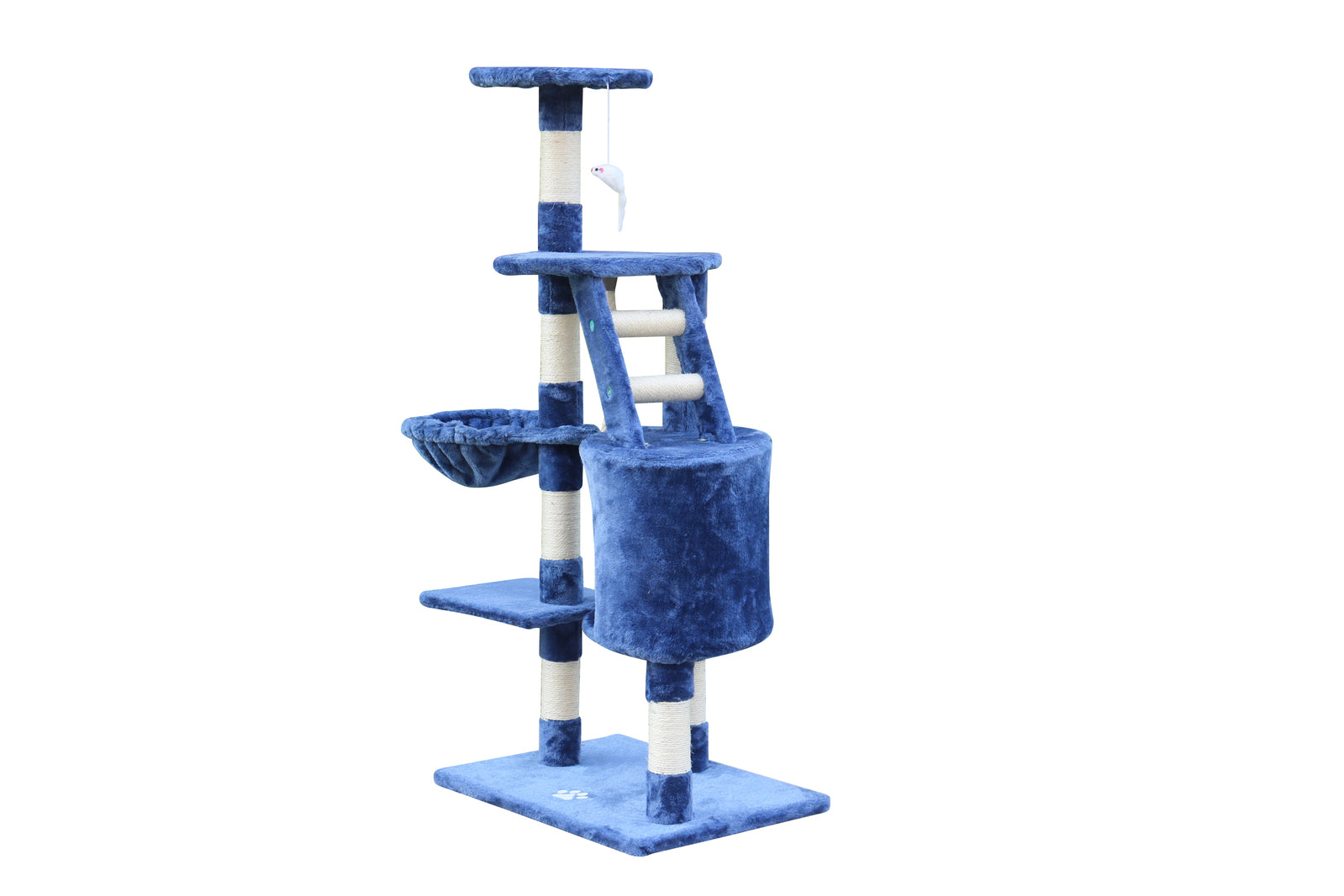 yes4pets - 120 cm Multi level Cat Kitten Scratching Post Tree-Blue - Pet Servo