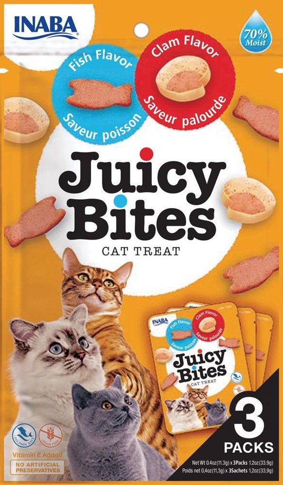 Inaba - Juicy Bites Fish & Clam Flavor - Petservo