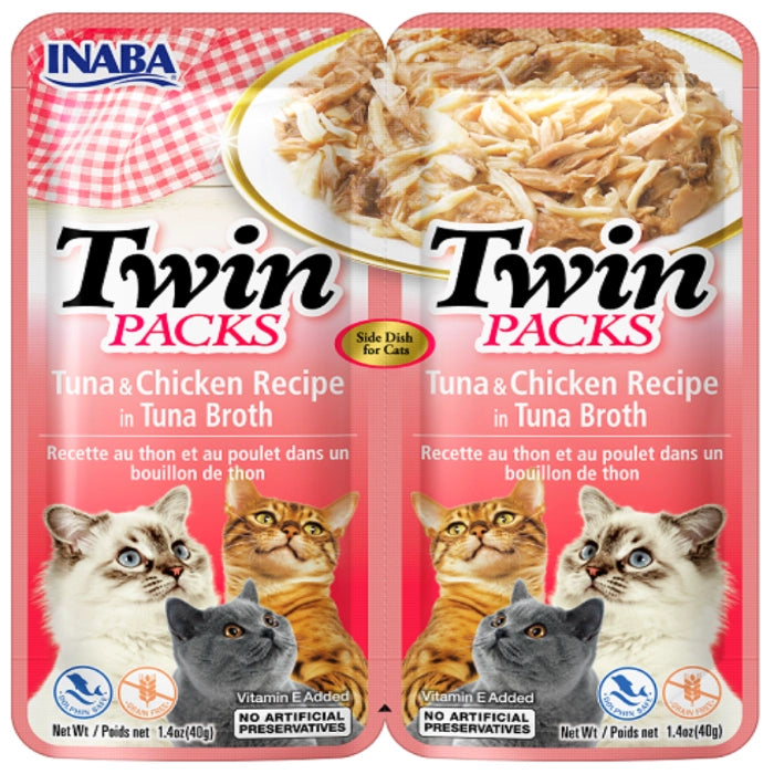 Inaba - Twin Packs Tuna with Chicken in Tuna Flavored Broth - Petservo