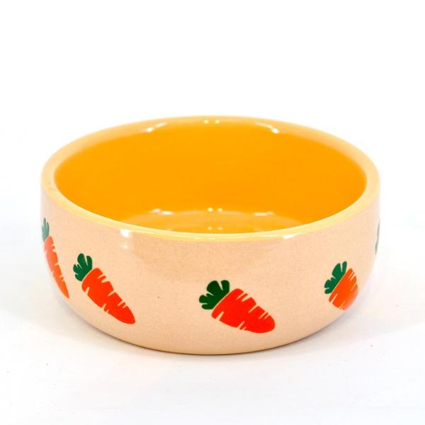 Lepets - Ceramic Carrot bowls (4.6") - petservo