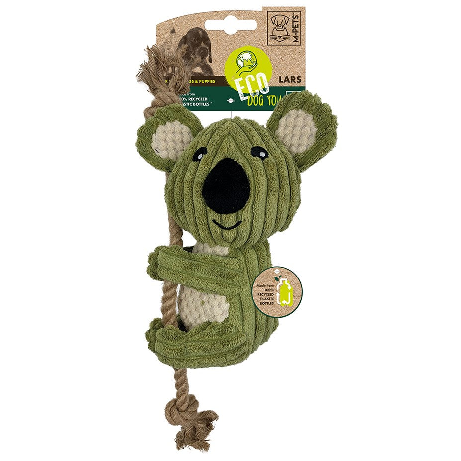 M-PETS - ECO dog toys Corduroy Koala with jute rope