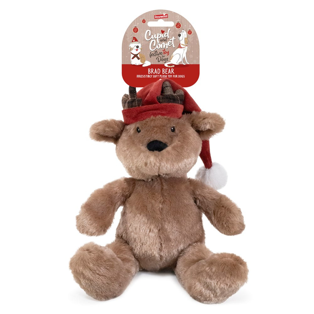 Rosewood - Brad Bear Dog Toy - Pet Servo