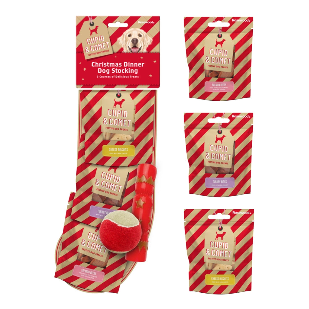 Rosewood - CHRISTMAS DINNER DOG STOCKING - Pet Servo