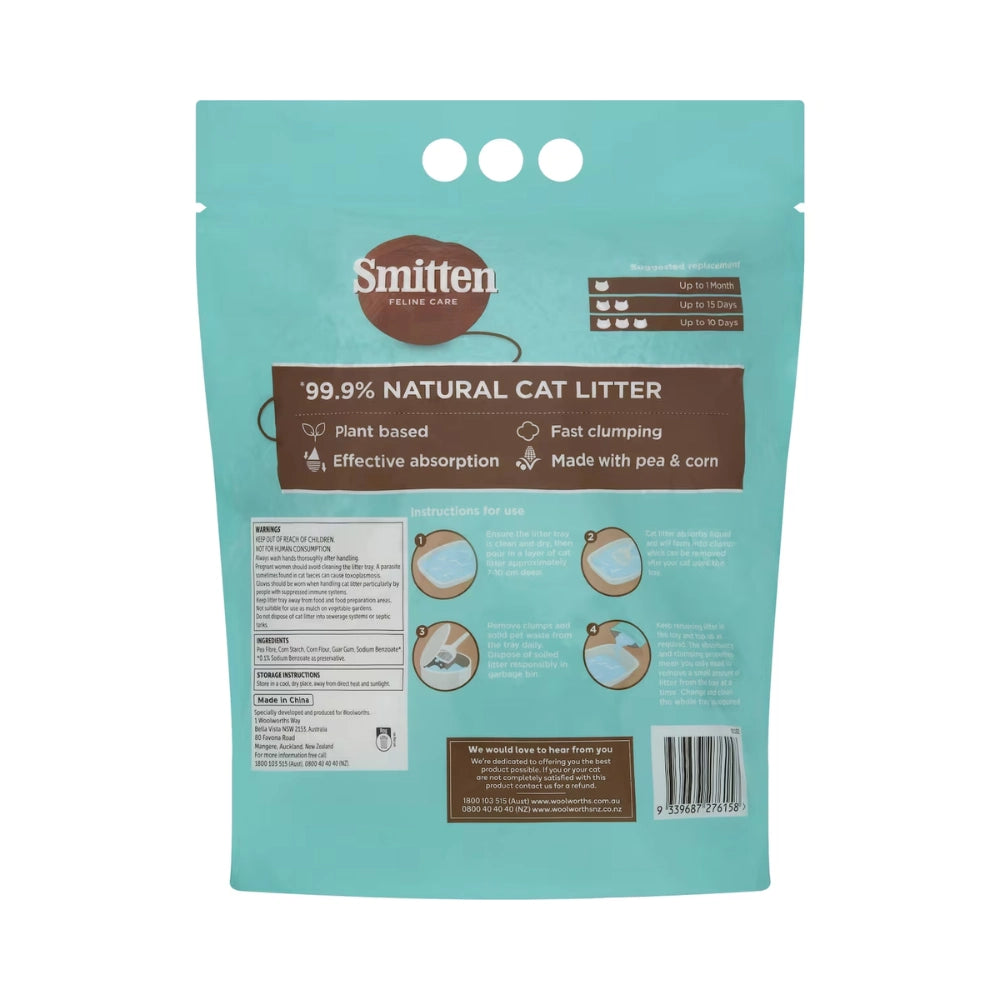 Smitten - Natural Cat Litter 4kg - Pet Servo