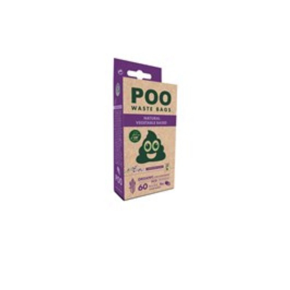 M-PETS - POO BIO Dog Waste Bags 60 bags - Lavender Scented - petservo