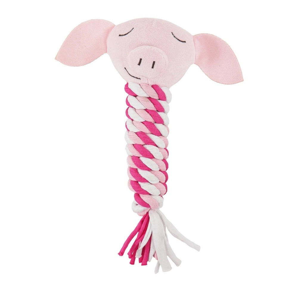 Rosewood - Pig in Blanket Rope Cat Toy - Pet Servo