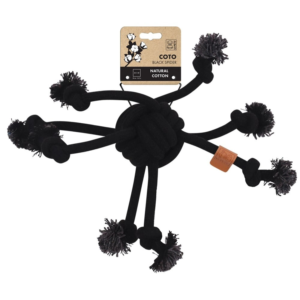 Rosewood - COTO Eco rope dog toys Black Spider 38cm - petservo