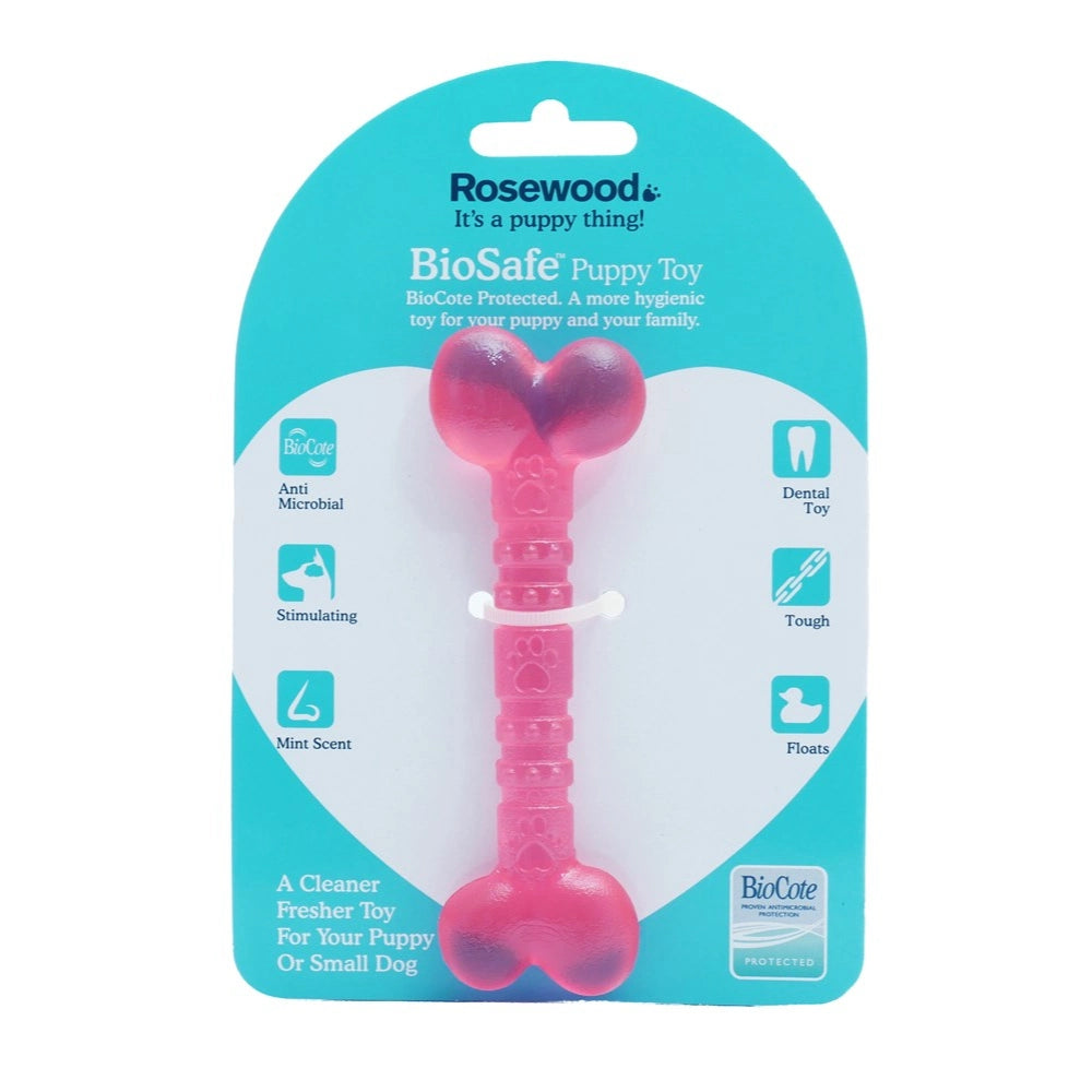 Rosewood - Biosafe Pink Puppy Bone - Petservo