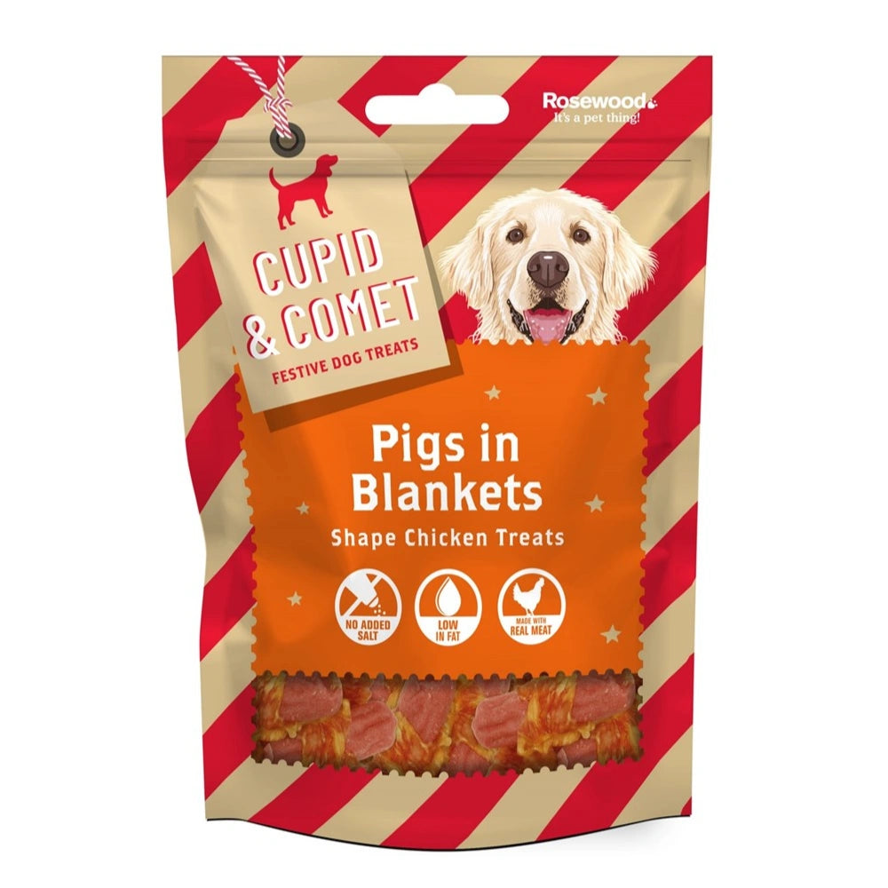 Rosewood - PIGS IN BLANKETS DOG TREATS 100G - Petservo