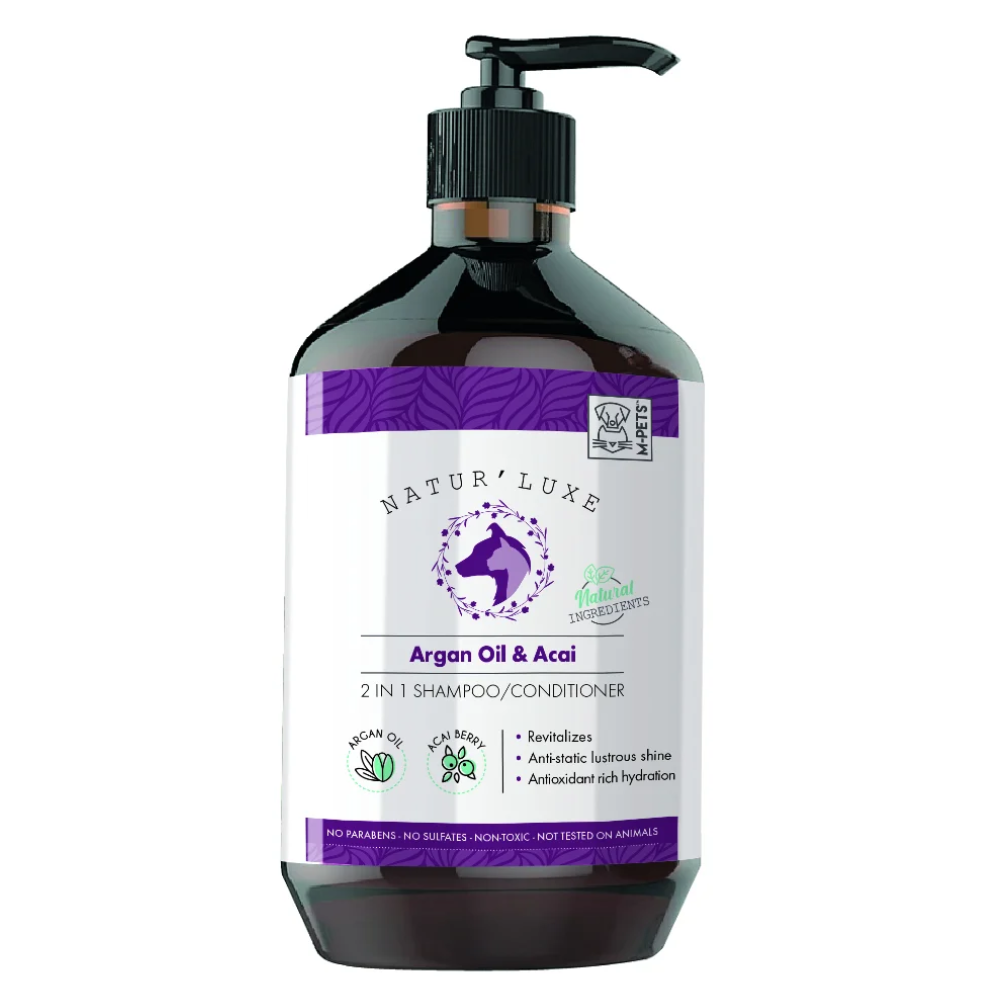 M-PETS - NATUR'LUXE Argan Oil & Acai 2 in 1 - 500ml - petservo