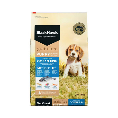 Black Hawk - Puppy Grain Free Wild Caught Ocean Fish 2.5kg - Petservo