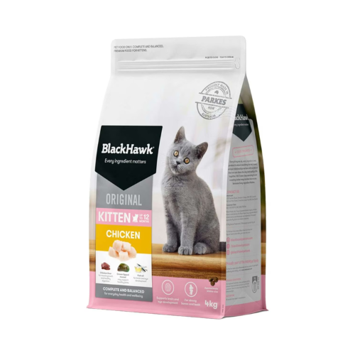 Black Hawk - Original Chicken Kitten Dry Cat Food 4kg - Petservo