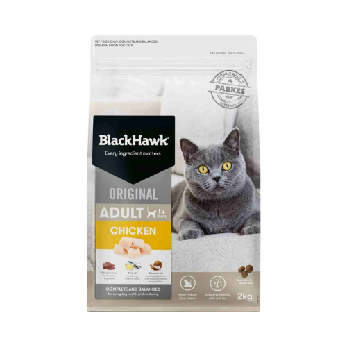 Black Hawk - Original Chicken Dry Cat Food 2kg - Petservo