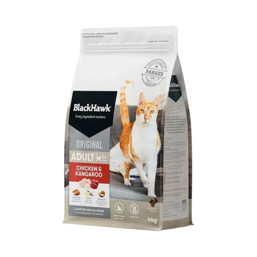 Black Hawk - Original Chicken Kangaroo Dry Cat Food 4kg - Petservo