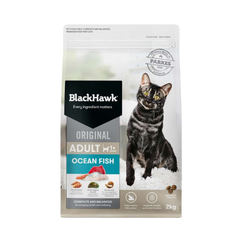 Black Hawk - Original Ocean Fish Adult Dry Cat Food 2kg - Petservo