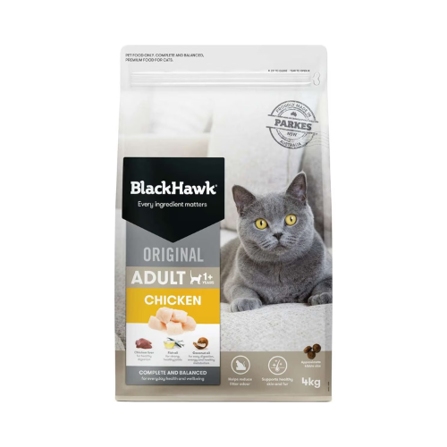 Black Hawk - Chicken Original Adult Dry Cat Food 4kg - Petservo