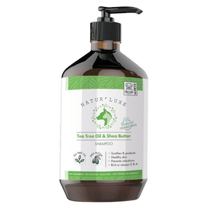 M-PETS - NATUR'LUXE Tea Tree Oil & Shea Butter Shampoo - petservo