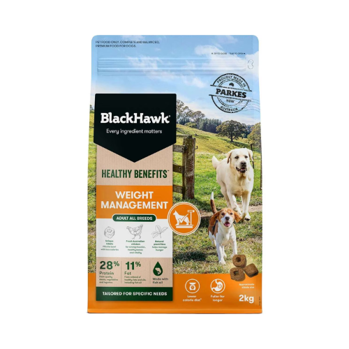 Black Hawk - Healthy Benefits Weight Management Dry Dog Food 2kg - Petservo