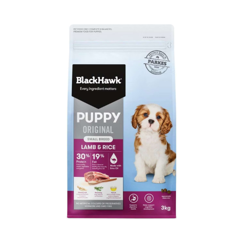 Black Hawk - Puppy Lamb and Rice Small Breed Dry Dog Food 3kg - Petservo