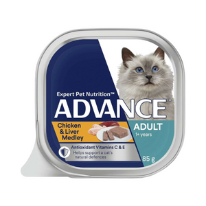 Advance - Adult Cat Chicken and Liver Medley - Wet - 85g - Petservo