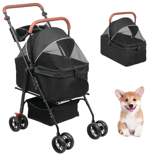 Advwin - Large Pet Stroller Pram - petservo