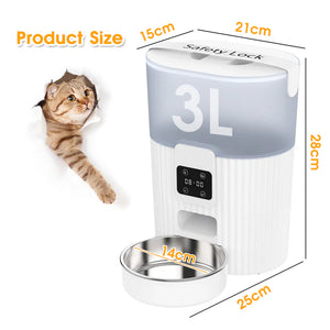 Advwin - 3L Automatic Pet Feeder Smart Food Dispenser - petservo