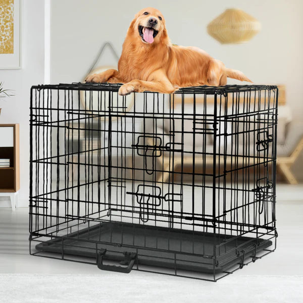 Advwin - Metal Dog Cage Pet Crate - petservo