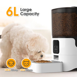 Advwin - 6L Automatic Pet Feeder Smart Food Dispenser - petservo