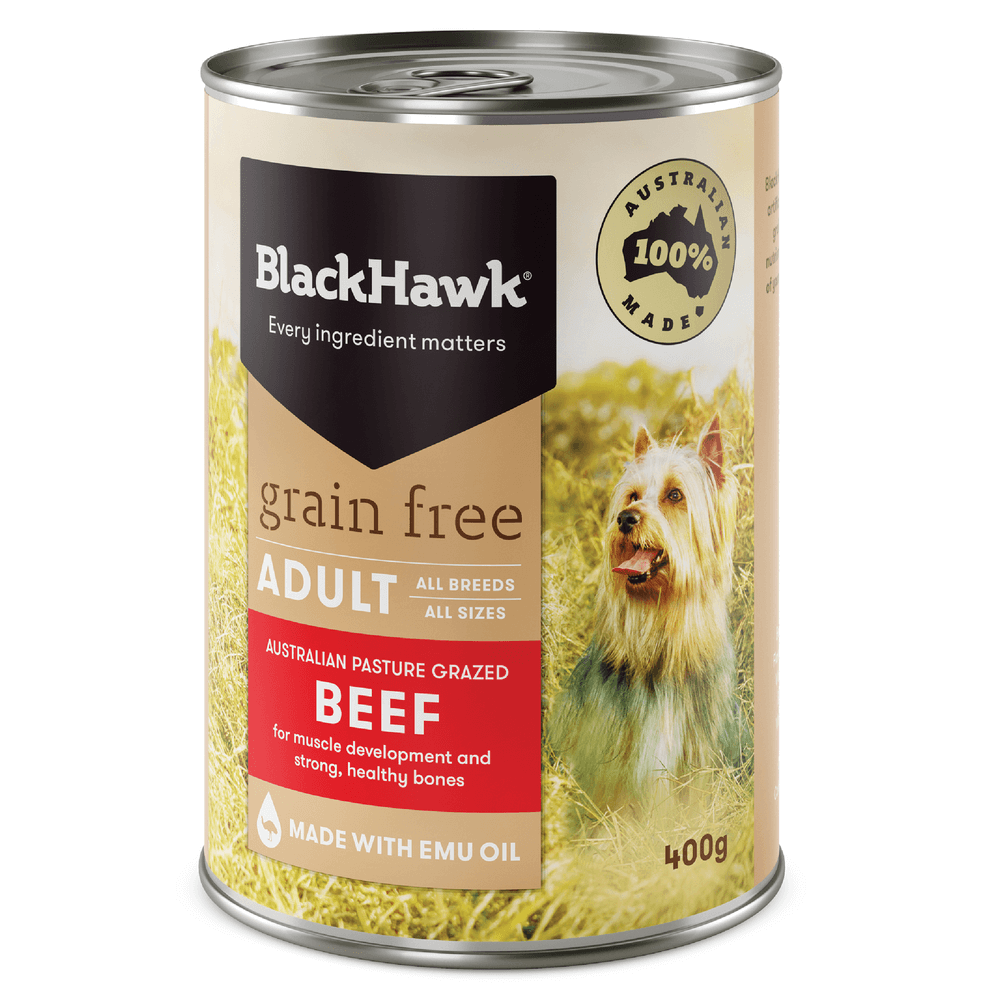 Black Hawk - Grain Free Dog Can - Beef - 400g - Petservo