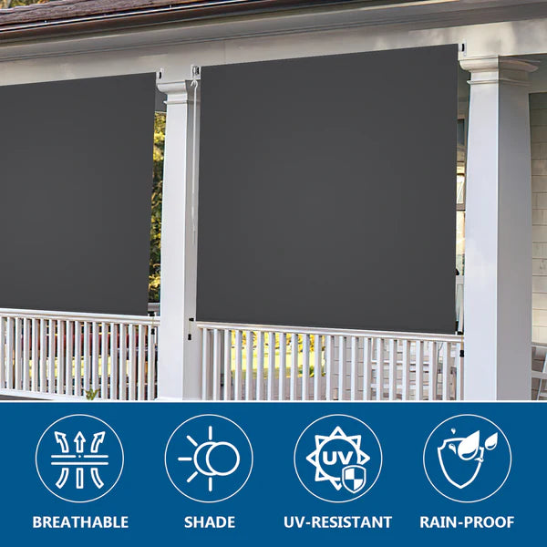 Advwin - 1.8/2.1/2.4×2.4m Awning Outdoor Roller Blinds