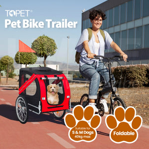 Buy online TOPET - Pet Bike Stroller Bicycle Trailer Pram Pet Jogger - Pet Servo