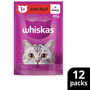 Whiskas - 1+ Years Mixed Favourites In Gravy 12 X85g - Petservo