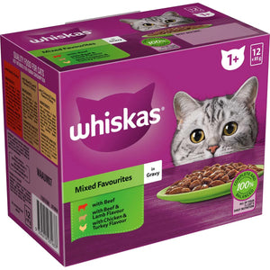 Whiskas - 1+ Years Mixed Favourites In Gravy 12 X85g - Petservo